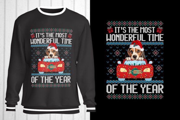 Beagle Dog Christmas Ugly Sweater Design