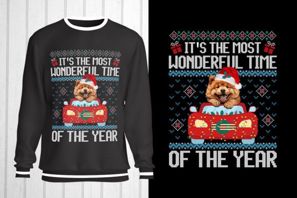 Chow Chow Christmas Graphics for T-Shirt Designs