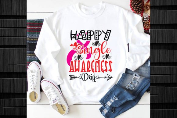Happy Single Awareness Day SVG Design