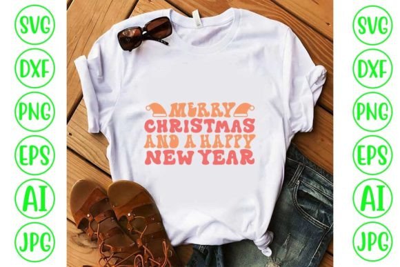 Merry Christmas & New Year Ret: T-Shirt Graphics for Branding