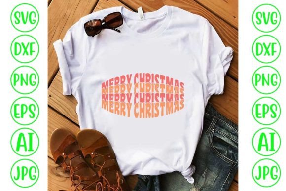 Merry Christmas Retro Svg Review for T-Shirt Graphics